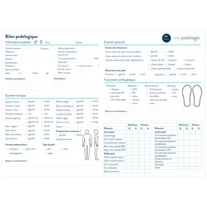 Feuilles d'examen - Lot de 50, 100 ou 200 - Essential by My Podologie