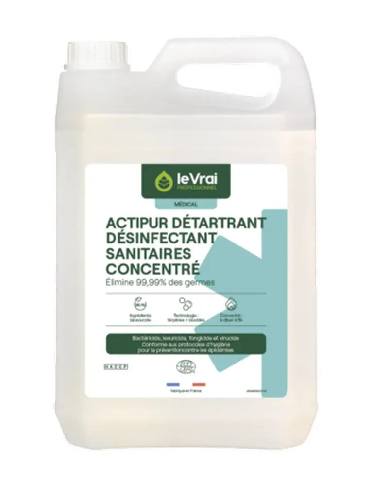 Actipur détartrant Désinfectant Sanitaires 750ml ou 5L- Le Vrai Professionnel My Podologie  5L