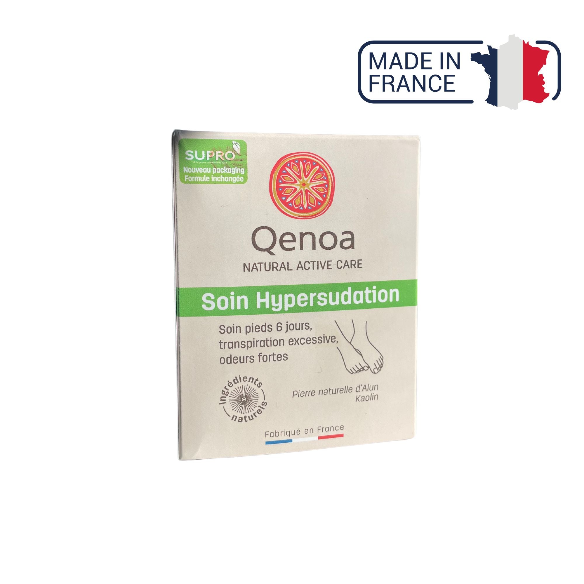 Boite Supro cure pour pied - Traite efficacement l'hypersudation des pieds Qenoa 