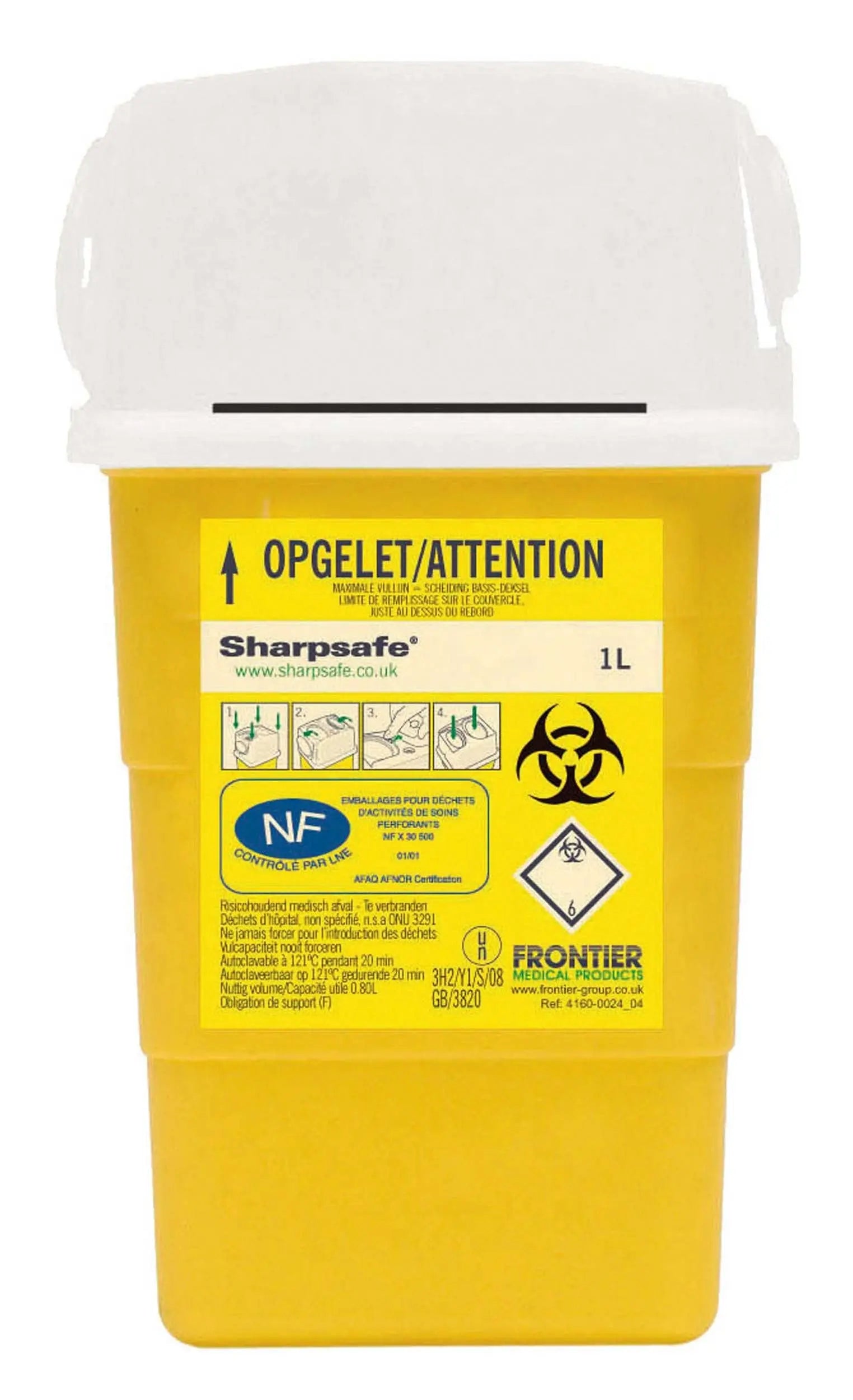 Collecteur de Dechets Sharpsafe - Hospidex - My Podologie