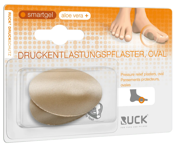 Coussin de protection ovale pour hallux valgus - 2 pièces - Ruck - My Podologie