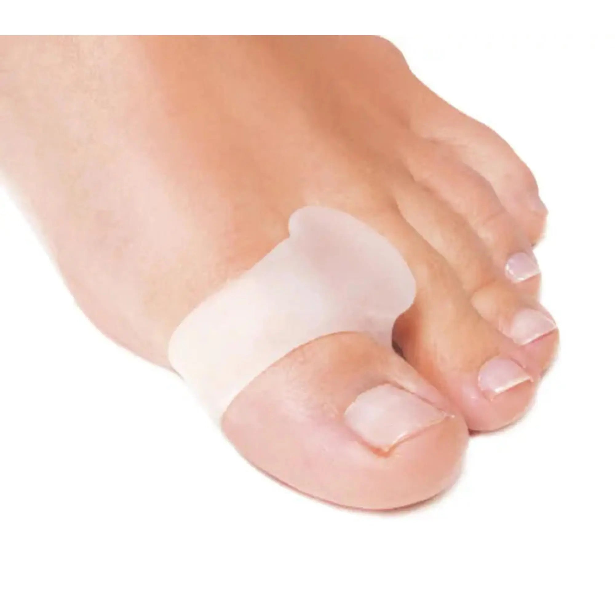 Toe spreader with incorporated gel rings - 1 piece