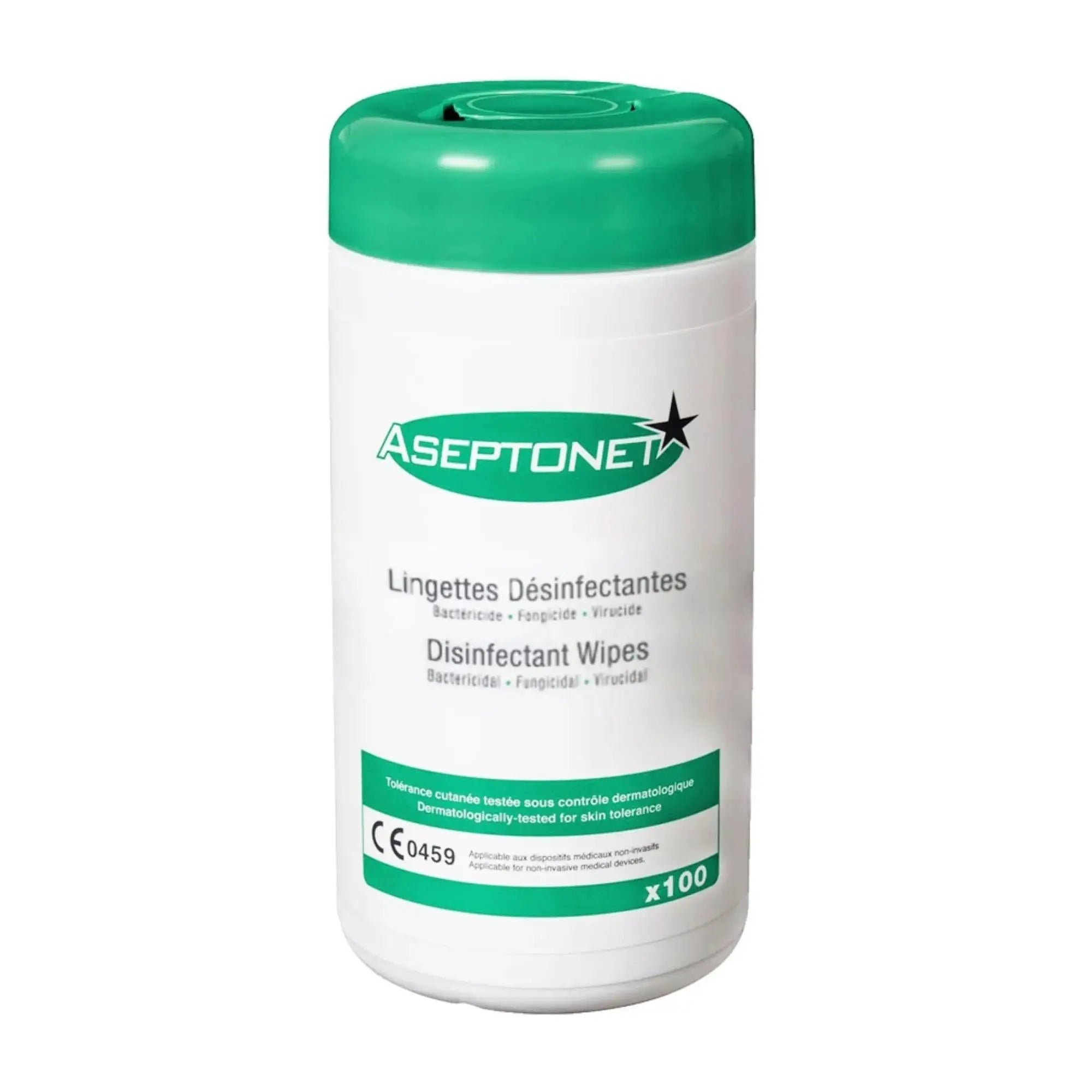 Disinfectant wipes - Box of 100 - Aseptonet