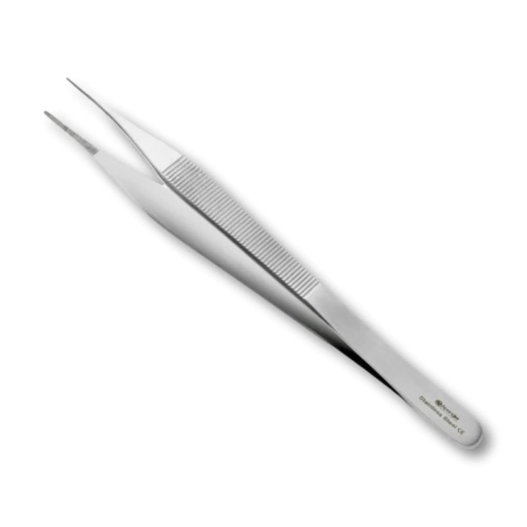 Dissecting forceps - 12cm - Without claws - Ribbed jaws - Stainless steel